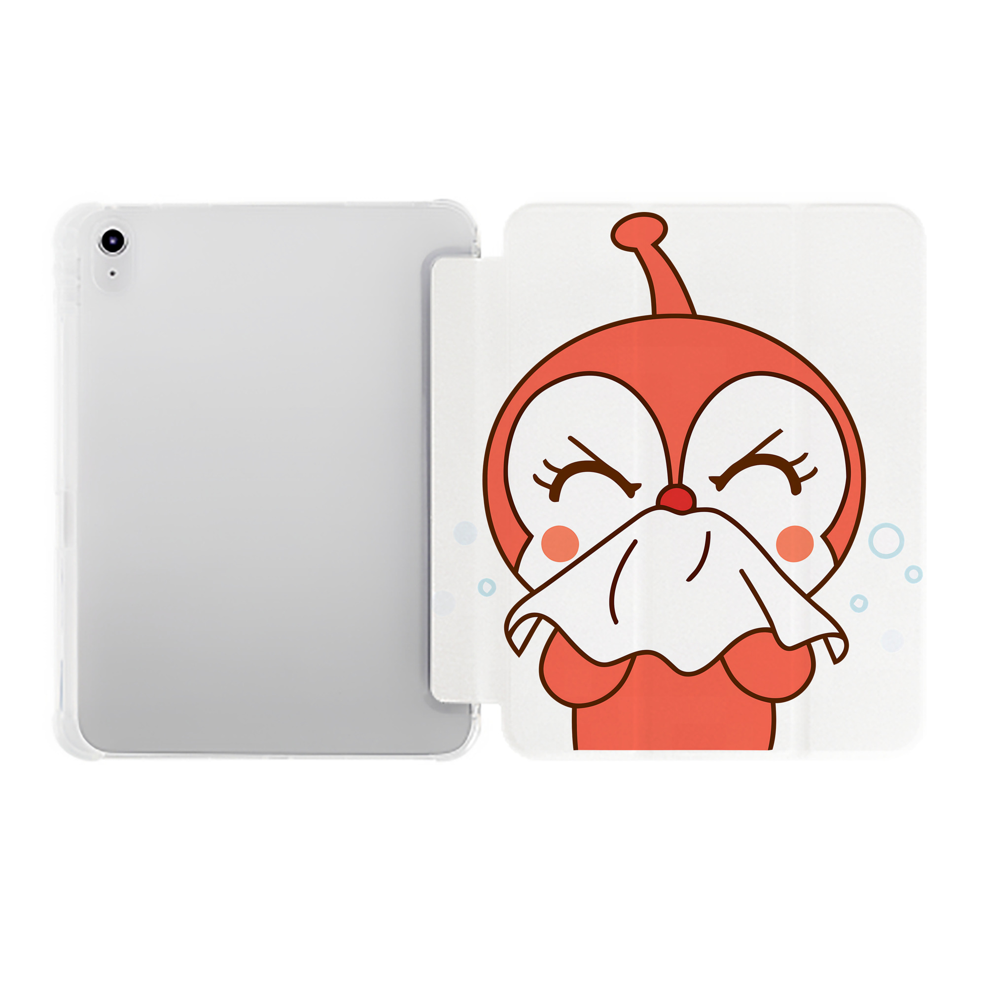 （画像用） アンパンマン Anpanman IPad ケース ペン収納付き 三つ折りスタンド PUレザー×シリコン 対応機種9.5/10.5/10.9インチ